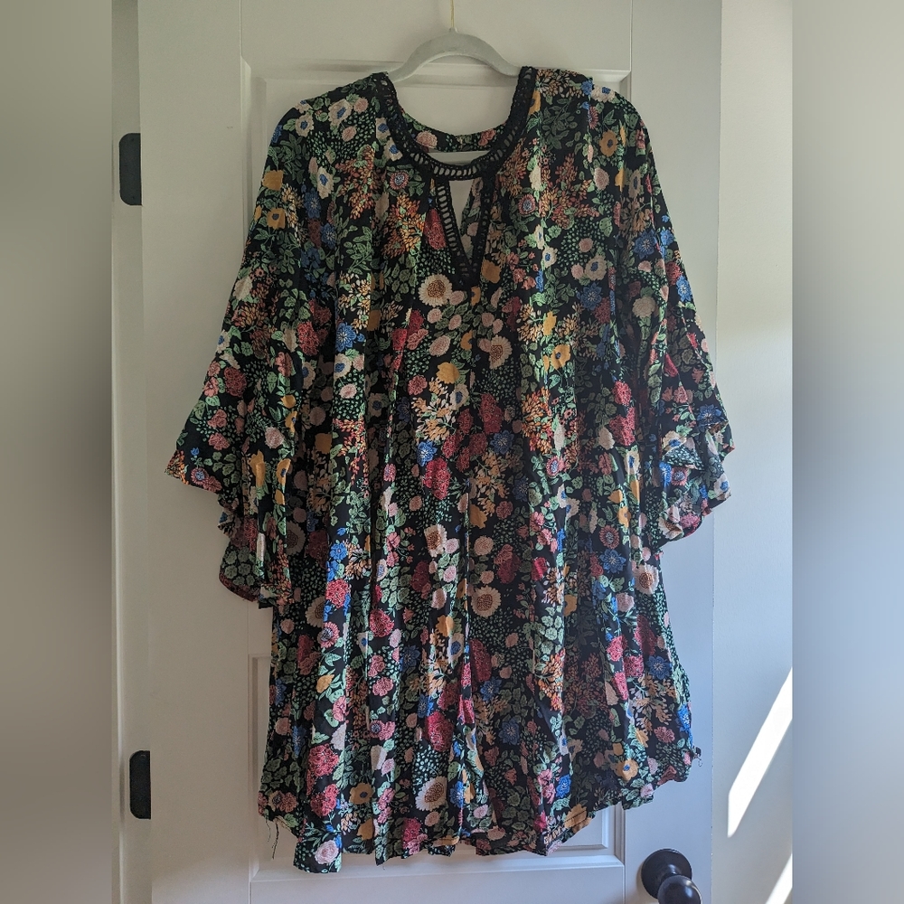 Umgee Plus Size Floral Swing Dress